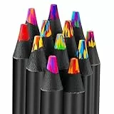 Surcotto Regenbogenstifte 12 Farben, Besondere Stifte für Kinder &Erwachsene, Jumbo Buntstifte für kreatives Malen & Basteln, Dicke Buntstifte Mischfarben, Mehrfarbige Malstifte ab 6 Jahren