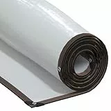 QUAHEAS Pflanzenabdeckung mit Ösen 1x10 m Polyethylen transparent schwarz wasserfest mit Aluminiumösen und robustem Band für Garten Gewächshaus Beet Schutz und Feuchtigkeitserhalt