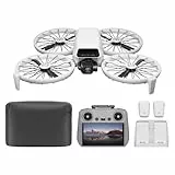 DJI Flip Fly More Combo (RC 2 Fernsteuerung mit Bildschirm), Drohne mit Kamera 4k Erwachsene, Handstart, autom. Rückkehr, Intelligent Flight, 3 Akkus für 93 min Flugzeit