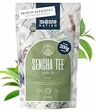 Sencha Grüner Tee lose Monte Nativo (200g) - Hochwertig und aromatisch Grüntee (Green Tea) - 100% natürlich und ohne Zusatzstoffe - Aromatischer Kräutertee für einen köstlichen Aufguss
