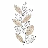 Wanddeko 'aurore' aus metall & rattan 56x29cm schwarz - Atmosphera créateur d'intérieur