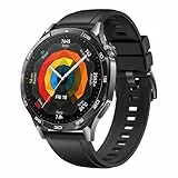 HUAWEI Watch GT 5 46 mm Smartwatch, Erweiterte Lauf- und Fahrradfunktionen, Gesundheitsmonitoring, Bis zu 14 Tage Akkulaufzeit, Kompatibel mit iOS & Android, +6 Monate erweiterte Garantie, Schwarz