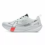 XTEP Laufschuhe Herren Profi, 2,000KM, 70% Dämpfung Gedämpft Cushioning, DIN 18mm³ Abriebfest, rutschfest mit 3mm CPU-Laufsohle, Leichte Wettkampf Joggingschuhe, Atmungsaktiv, Silbergrau, 44