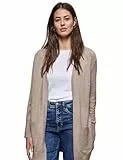 STREET ONE Damen A253788 Offener Cardigan, warm Taupe Mel, 36