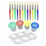 HOODANCOS Maler Pinselset mit Teilen Tragbar Inklusive Detailpinselset und Künstlerpinseln für Öl und Aquarellmalerei für Bastelarbeiten und Anfänger