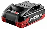 metabo LiHDX Akkupack 18 V 4,0 Ah - Hochleistungsakku mit Tabless-Technologie, Schnellladefähig - Kompatibel mit 18 V CAS Geräten - Lange Laufzeit, Robust und Zuverlässig für Extremanwendungen