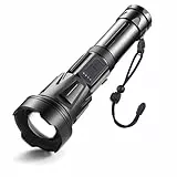 ASORT LED Taschenlampe Extrem Hell 40000 Lumen, USB Wiederaufladbare, 36 Kerne LED, IPX67 Wasserdicht, Aufladbar Zoombar Fackel für Camping Wandern und Notfälle Anwendung (26650 Akku)