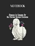 Notebook: Chicken Lady Gifts Funny For Silkie Chicken Lady Lovely Composition Notes Notebook for Work Marble Size College Rule Lined for Student ... Way to Use Method Note Taking System