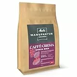 Melitta Manufaktur-Kaffee Caffè Crema Spezialitäten, 500g, Bohnen, Ungemahlen, Single-Origin-Farm aus Costa Rica, Geröstet in Deutschland, Stärke 3