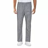 Proluxe Professionelle Kochhose - Ideal für den täglichen Gebrauch (Schwarzer Scheck, 4XL)