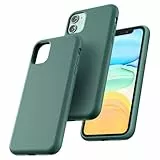 TOCOL für iPhone 11 Hülle Silikon, Stoßfest Anti-Rutsch Anti-Fingerabdruck Kratzfest Handyhülle für iPhone 11 Case, Mitternachtsgrün