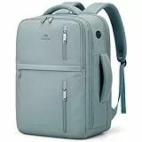 MATEIN Ryanair Handgepäck 40x30x20 mit Nassfach, 24L Rucksack Handgepäck Flugzeug Leicht, Ryanair Rucksack 40x30x20 Klein Reiserucksack Damen mit Laptopfach Travel Backpack für Weekender, Pfauengrün