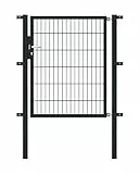 Alberts 647094 Einzeltor Flexo mit Zubehör | verschiedene Breiten und Höhen | anthrazit | Breite 100 cm | Höhe 120 cm