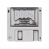 Anstecknadel DOOM Floppy Disk Limited Edition, 45 x 45 mm, Metall, Gummi