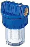 metabo Filter 1 1/4' kurz - 6200 l/h Durchfluss - Waschbarer Filtereinsatz, Schutz vor Sand und Schmutz, langlebig und robust, Polypropylen und Messing - Für Gartenpumpen und Hauswasserwerke