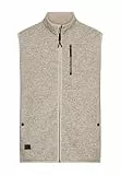 camel active Herren Fleeceweste mit Stehkragen Hafer, menswear-XXL
