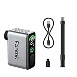 Fanttik X10 Ace Tiny Fahrradpumpe, 8,3 BAR/120 PSI Mini Kompaktluftpumpe mit Presta- und Schrader-Ventil, Schnellaufblasbare Elektro-Minipumpe Tragbar für E-Bike, Mountainbike, Citybike und Rennrad