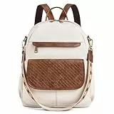 Missnine Damen Rucksack Klein Soft Pu Leder Anti Diebstahl Rucksack-Geldbörse Schultaschen Reisetasche Arbeit für Schule, Arbeit, Reisen