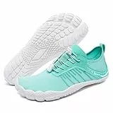 Racqua Wasserschuhe Schwimmschuhe Herren Aquaschuhe Damen Schuhe schnell trocknend Barfuß Pool Rudern Schuhe Anti-Rutsch-Strand Schuhe Grün EU39