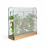 IDMarket - Spezielles Tomatengewächshaus für Wachstum Komplettset aus Plane + Halterung