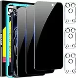 Milomdoi 3 Stück Schutzfolie für iPhone 17 Pro für Panzerglas Sichtschutz Ultra Privacy Zubehör Panzerfolie Displayschutz mit 3 Stück Kameraschutz, [Echt 25°Anti-Spionage] Voller Bildschirm