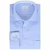 ETERNA Herren Langarm Hemd Comfort FIT | Dynamic Cotton™ | Hellblau | 100% Baumwolle | Kentkragen mit Ausputz Gr. 42