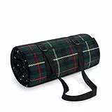 Paco Home Picknickdecke Campingdecke XXL Strand Picknickdecke Wasserdicht Mit Tragegriff Leicht Kompakt Tragbar Isoliert, Farbe:Dunkel-Grün 1, Größe:150x200cm