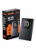 Tenda Mobiler WLAN Router mit LCD-Anzeige, Wi-Fi 6 Tragbarer Hotspot, 2100mAh Akku, USB-C-Port, Plug & Play, WPA3, 4G-Modem, MiFi, Mini-Größe, kompatibel mit entsperrter Nano-SIM-Karten, MF6