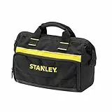 STANLEY Werkzeugtasche (12 Zoll) - Mehrere Taschen zur Werkzeugorganisation, strapazierfähiger 600 Denier Stoff, Schwarz, 30 x 25 x 13 cm, 1-93-330