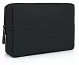 MyGadget Universal Tasche 16 x 11 cm Kosmetiktasche, Elektronik Zubehör Organizer Tasche z.B. Ladegerät - Reise Accessoires Bag, Federtasche in Schwarz