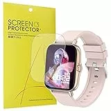 onetuo Schutzfolie Kompatibel für KASEEMI Smartwatch 1,7 Zoll, HD klar Flexible TPU Folie [Blasenfreie] [Kompatibel mit Hülle] [Premium-Qualität]Displayschutzfolie (6 Pack)