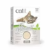 Catit Go Natural, klumpende Katzenstreu, aus Erbsenhülsen, Natur, 2 x 2,8kg (5,6kg)