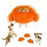 HEYIDAMAI Bewegendes Hundespielzeug, Hundespielzeug Beweglich Elektrisch, Interaktives Hundespielzeug, Aktives Bewegliches Haustier Plschspielzeug mit Klang und Hüpferei für Hunde Katzen