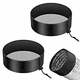 VIVOSUN 2 Stück Wachstumszelt-Entlüftungsabdeckung, 10,2 cm/15,2 cm/20,3 cm Kanalfilterabdeckung mit Gummiband und fester Schnalle für Pflanzenwachstumszelte