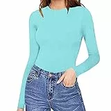 Jumpsuit Sport Einteiler Langarm, Einteiler Damen Sexy Sexy Schlafanzug Damen Kurz Oberteil Tops Rundhals Bodysuit Eng Stretch Bodycon Einfarbig Strampler Lässige Hosenanzug Sommeroverall.