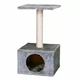 Karlie Kratzbaum Amethyst, Plüsch/Sisal, Grau, 30x30x55 cm