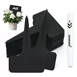 100 Stück Pflanzenschilder zum Beschriften, Pflanzschilder für Draussen Wetterfest, Pflanzenstecker, Beschriftung Pflanzenschilder zum Beschriften und Stift, für Gemüse, Blumen, Topfpflanzen, Kräut