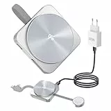 RoRoSkin für Ladestation Apple Watch Und iPhone,Mag-Safe Ladegerät 3-in-1 Induktive Ladestation Reisen Wireless Charger kompatibel mit iPhone 16/15/14/13/12, Apple Watch 10/9, AirPods Pro 4/3/2