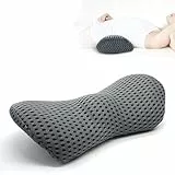 AHSBND Lendenwirbelkissen Memory Foam Lendenkissen: Rückenstützkissen Ergonomisches Druckentlastung Rückenkissen Rückenpolster für Bett Stuhl Auto Bürostuhl (Grau)