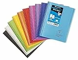Clairefontaine 361201C Spiralbuch Koverbook Zeichen/Skizzen – A5 14,8 x 21 cm – 100 Seiten – Zeichenpapier extra weiß 125 g – Einband Polypropylen Farbe zufällig