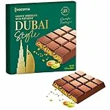 PREISSIEGER! Dubai Style Schokolade mit natürlichen Pistazie & Kunafeh - Nach Leckeren Rezeptur! Virale Hype Schokolade - SUPER Schneller Versand (100g Schokoladen Tafel)