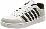 K-Swiss Court Palisades Herren Turnschuh , White Gray Black, 43 EU