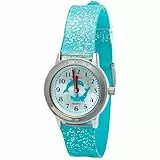 Kiddus | Kinderuhren. Mädchen Armbanduhr. Mit Übungen zum Uhrzeit Lernen. Kinderuhren mädchen. Mit Glitzer und Mit Hochwertigem Japanischen Quarzwerk. Ab 4 Jahre alt. Delphin.