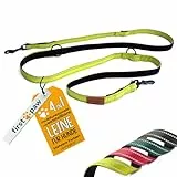 FIRSTPAW 2m Gelbe Hundeleine - Trainingsleine für Klein, Mittelgroße und Große Hunde - Doppelleine für 2 Hunde - Gepolstert, Multifunktionelle und Verstellbare Leine Hund