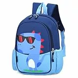 Wffeila Kinderrucksack 1-5 Jahre, Dauerhaft Einstellbare Kindergarten Baby Buch Taschen für Jungen Mädchen (Blau)