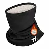 YANIKY Winter Warm Schlauchschal Damen Herren Fleece, Modal-Wolle Mix Schal Thermo Loop Schal Halswärmer, Winddicht Halstuch für Skifahren Fahrrad