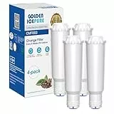 GOLDEN ICEPURE Wasserfilter Kaffeevollautomat Kompatibel mit Krups F088 Pro Aqua, Passt viele Modelle von AEG, Melitta, Bosch, Siemens, Nivona,4 Stück (ACHTUNG: nicht geeignet für Jura White)