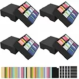 HIMOMO 6 Pack Sammelkarten Aufbewahrungsbox, 1600 Count Karton Aufbewahrungsbox mit 48 Karten Trennwänden, Bulk Card Storage Boxes Sport Storage Cases Trading Cards Box für Basketball Sport Sammler