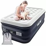 NALONE Luftmatratze 1 Personen, Luftmatratze Selbstaufblasend 196x97x46cm mit Integrierter Pumpe, Luftbett Selbstaufblasend in 3 Minuten, Aufblasbare Matratze für Camping & Heimgebrauch