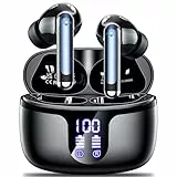 Bluetooth Kopfhörer,Kopfhörer Kabellos Bluetooth 5.3 in Ear mit 4 HD Mikrofon,2024 ENC Noise Cancelling Ohrhörer,42H Spielzeit mit LED-Anzeige,HiFi Stereo,IP7 Wasserdicht Headphones für Arbeit Sport
